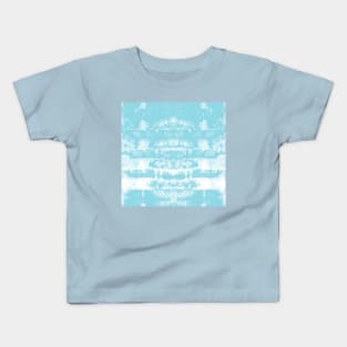 Light Blue Tie-Dye Symmetry Kids T-Shirt